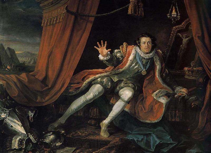 William Hogarth Charles III Norge oil painting art